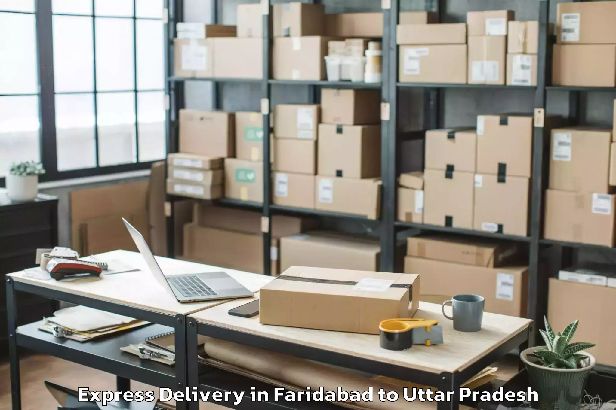 Leading Faridabad to Bilthra Express Delivery Provider